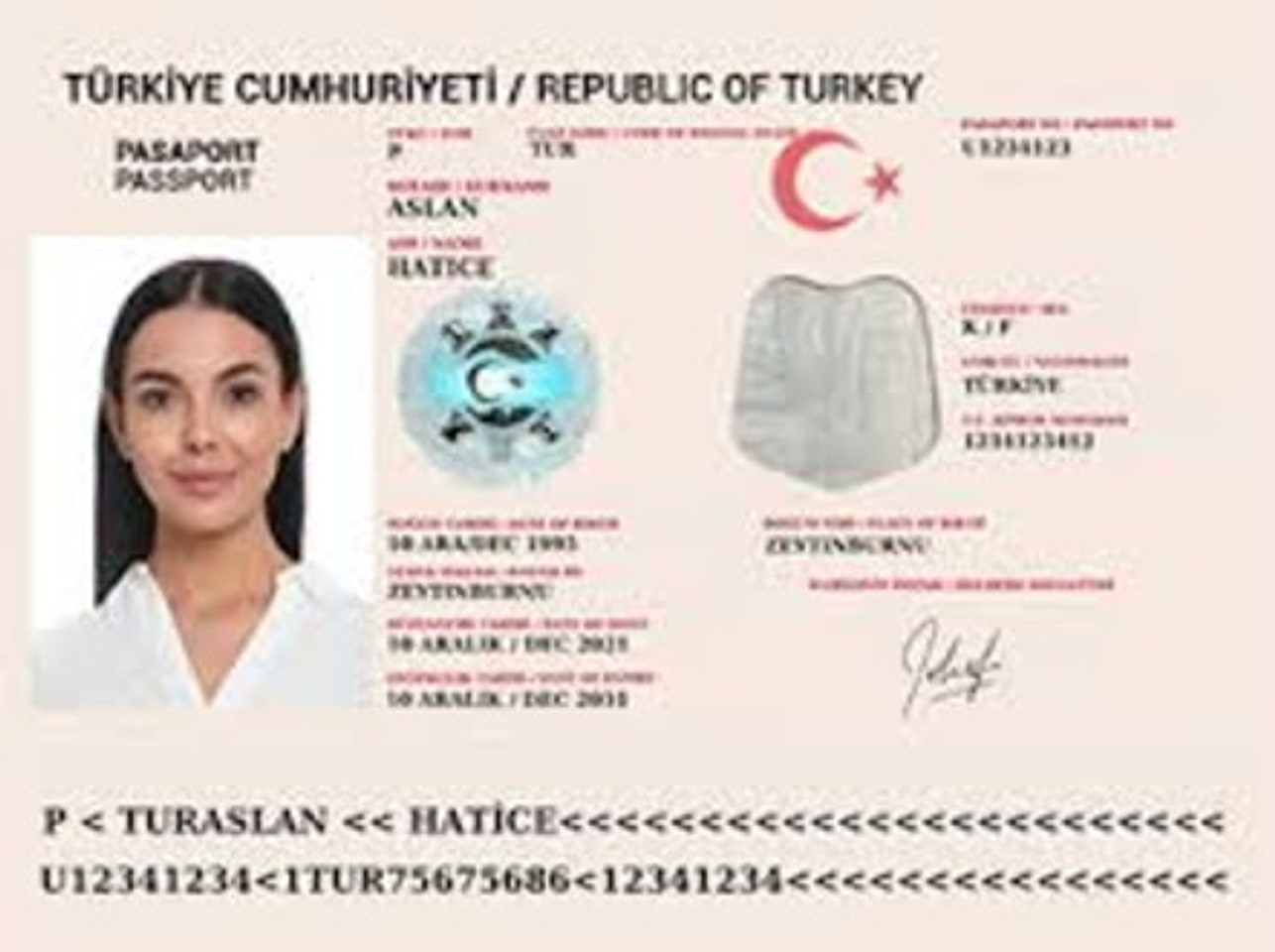 Passport Front Page