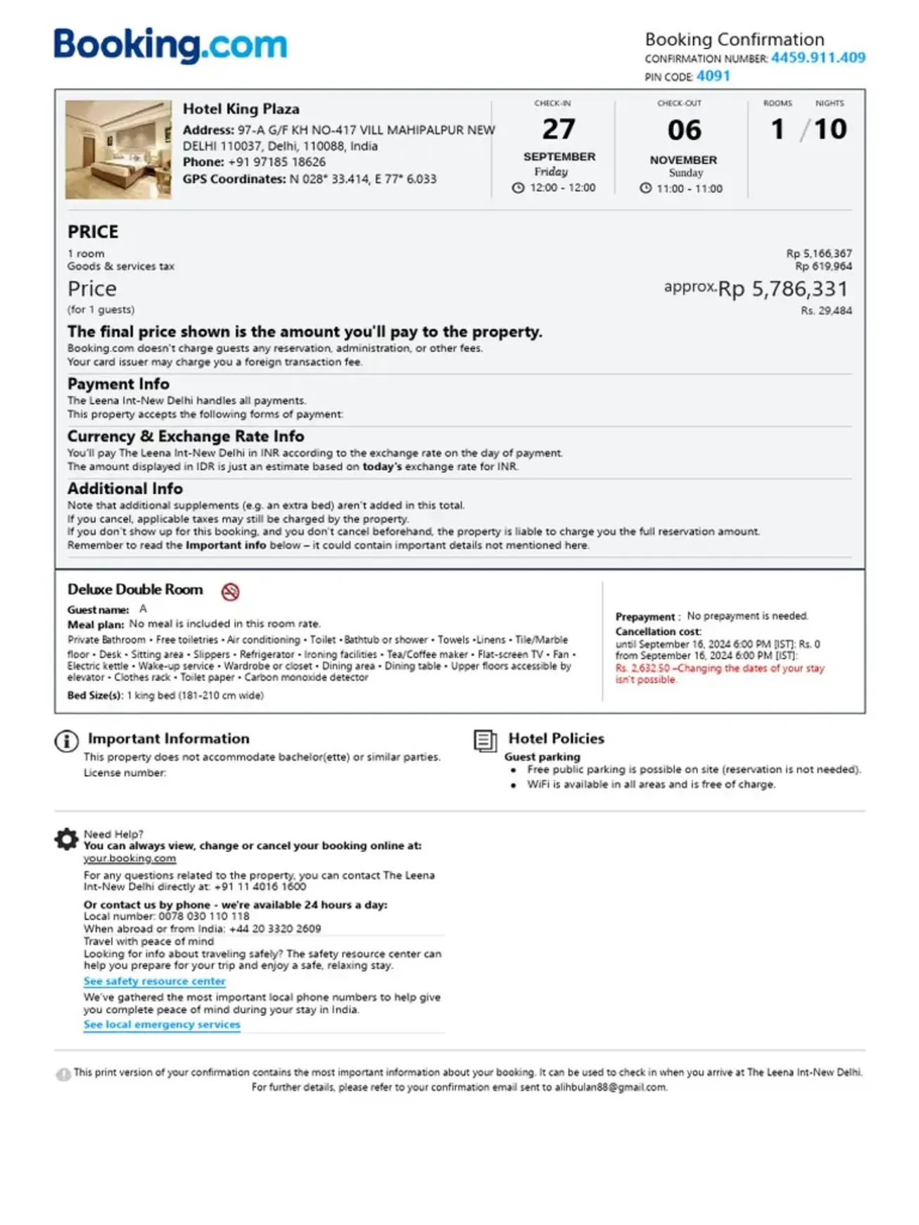 Hotel Reservation