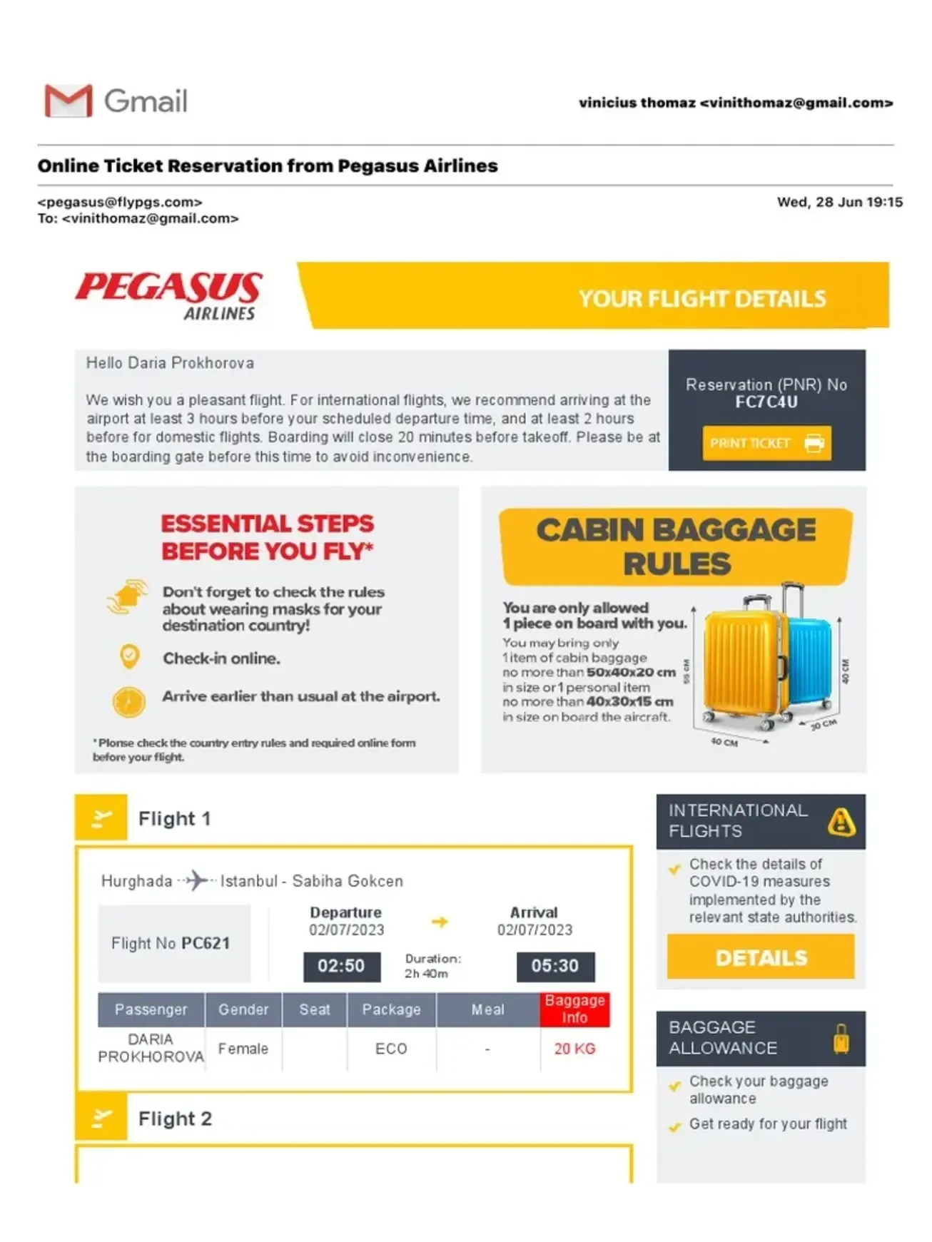 Flight Reservation