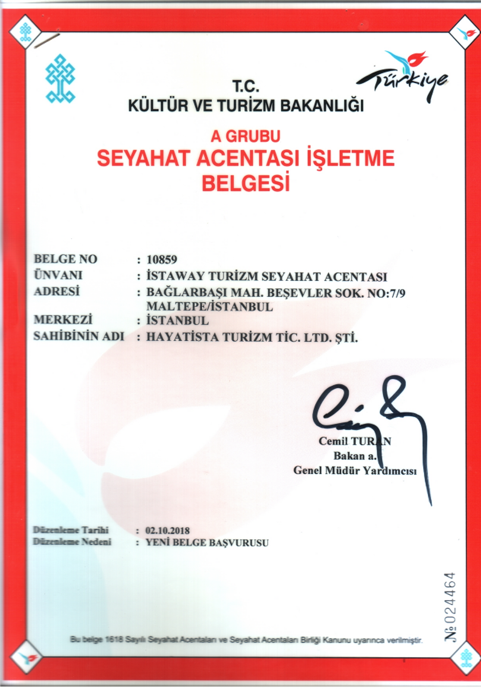 UAE Tourism License
